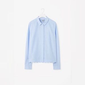 $20 Deal🎉 COS Scalloped Hem Button Down Shirt